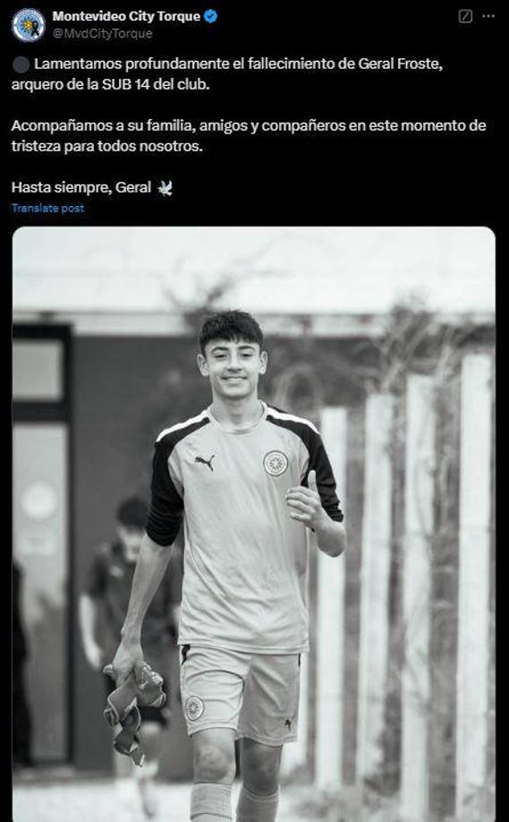 Una trágica noticia que ha dejado conmocionado a Uruguay, ya que se trataba de un joven jugador que recibió varios disparos en medio de una discusión entre vecinos.