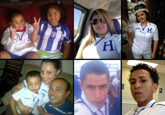 Hondureños se ponen la camiseta de la Selección