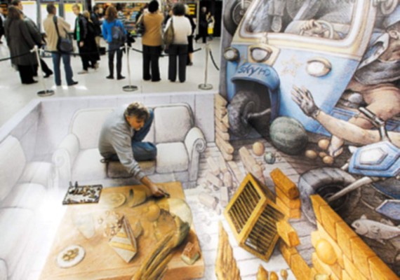 Arte en la calle de Kurt Wenner