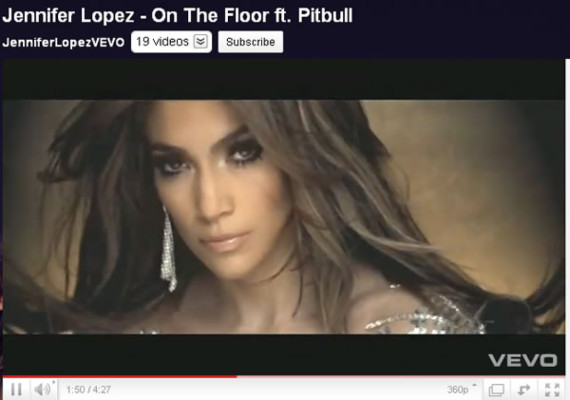 Jennifer López más sexy que nunca en su vídeo 'On the floor'
