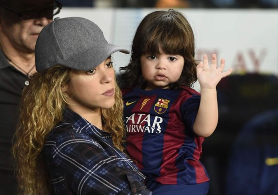 Shakira, Milan y Piqué juntos en partido