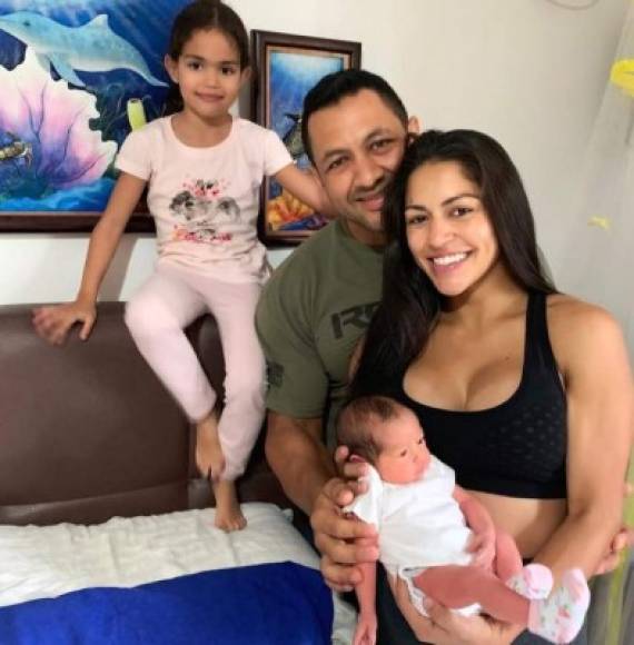 La presentadora y atleta hondureña dio a luz a su segunda hija en abril de 2019.