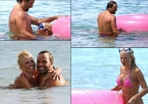 Pamela Anderson cambia de look y se casa con su ex
