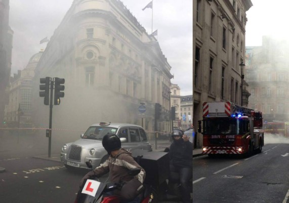 Evacuan edificio por incendio en Londres  