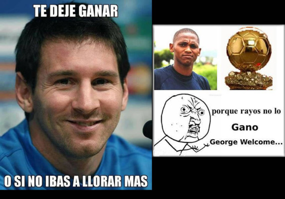 Los memes de Messi y Cristiano Ronaldo.