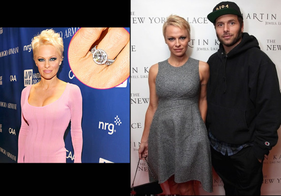 Pamela Anderson cambia de look y se casa con su ex