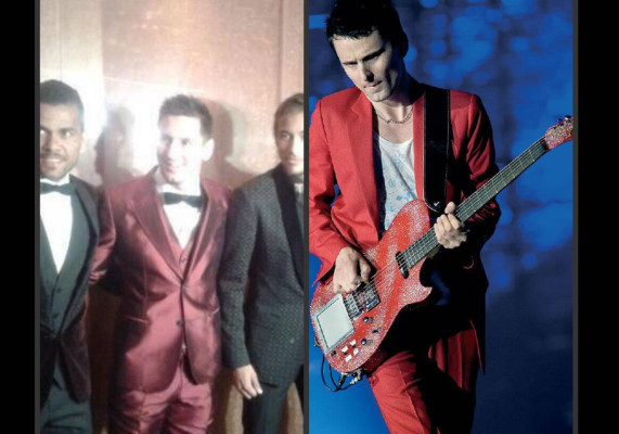 Los memes del traje rojo de Messi en el Balón de Oro