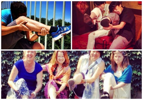 Artista chino convierte su pierna en fusil y causa furor en Internet