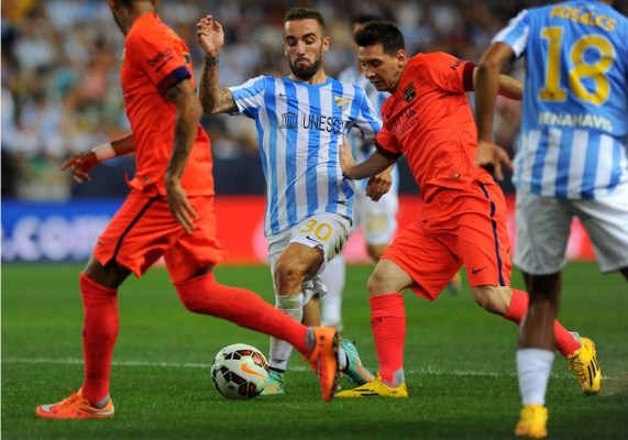 Barcelona no encontró el camino y se atascó con un buen Málaga