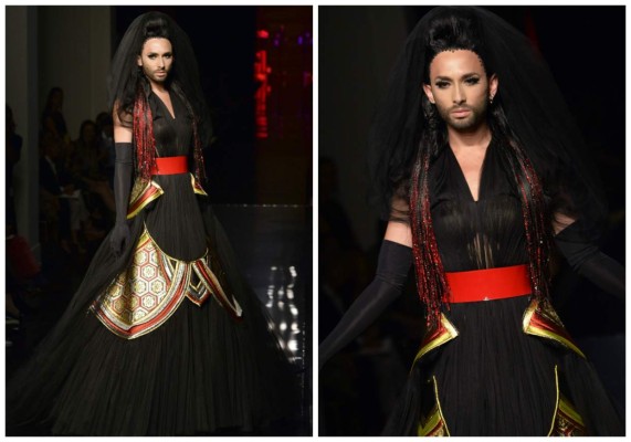 Conchita Wurst la nueva musa de Jean Paul Gaultier&nbsp;&nbsp;