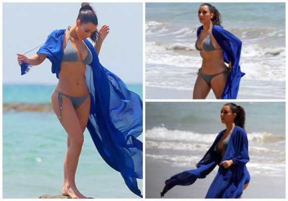 Kim Kardashian luce su bikini con orgullo