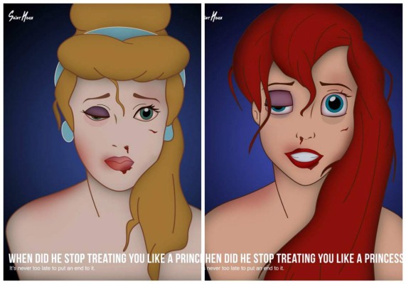 Princesas Disney se apuntan contra la violencia doméstica  