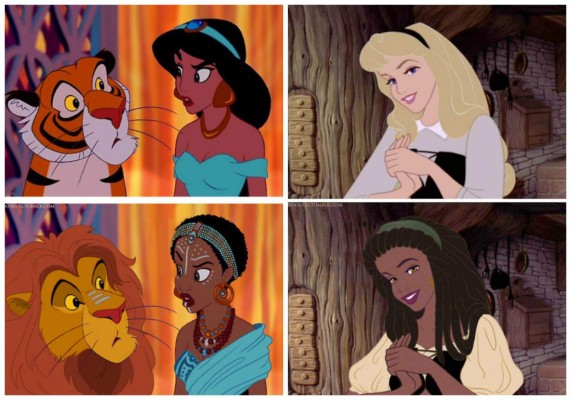 Princesas de Disney cambian de raza