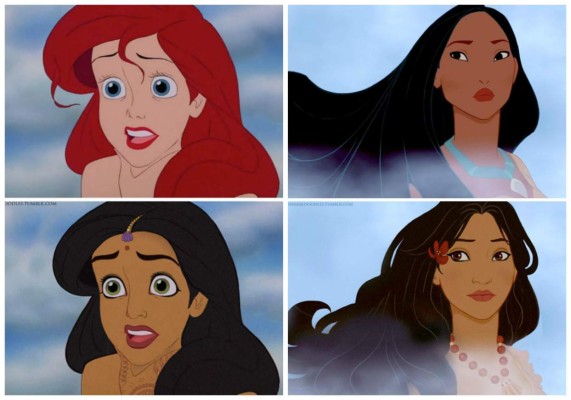 Princesas de Disney cambian de raza
