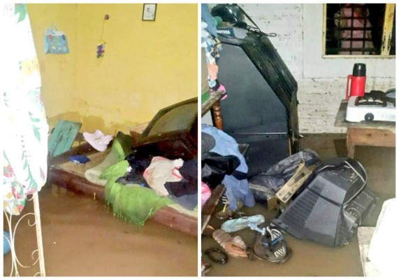 Lluvias dejan al menos 10 viviendas inundadas en Choluteca