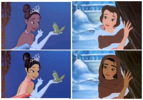 Princesas de Disney cambian de raza