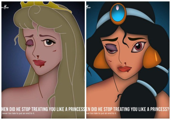 Princesas Disney se apuntan contra la violencia doméstica  
