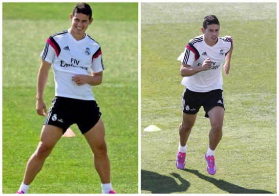 James Rodríguez en guerra de piernas con Cristiano Ronaldo