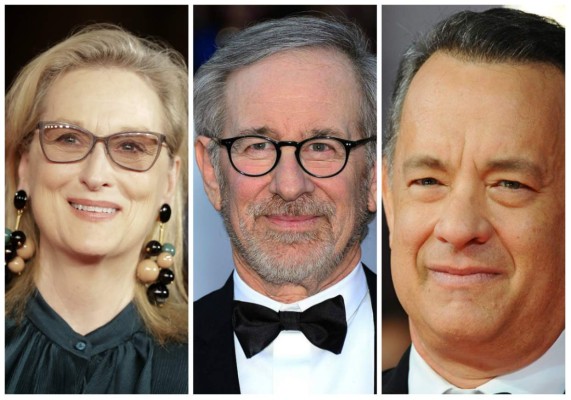 Spielberg, Tom Haks y Meryl Streep juntos por primera vez  