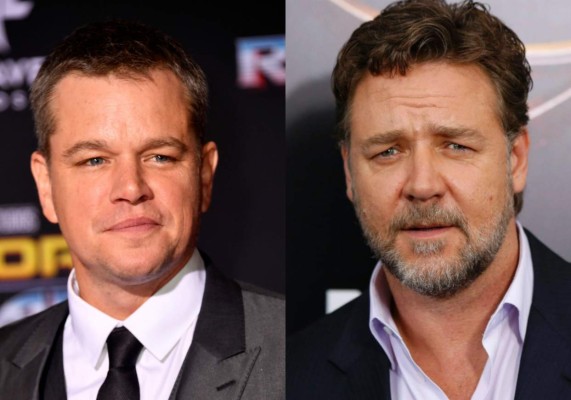 Matt Damon y Russell Crowe vinculados a escándalo de acoso sexual de Harvey Weinsten  