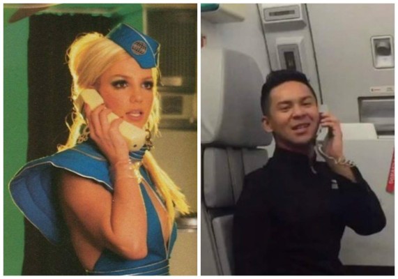 Video: asistente de vuelo baila como Britney Spears  