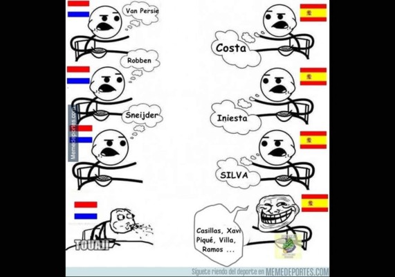 Van Persie y Robben le dan a España su viernes 13 (memes)
