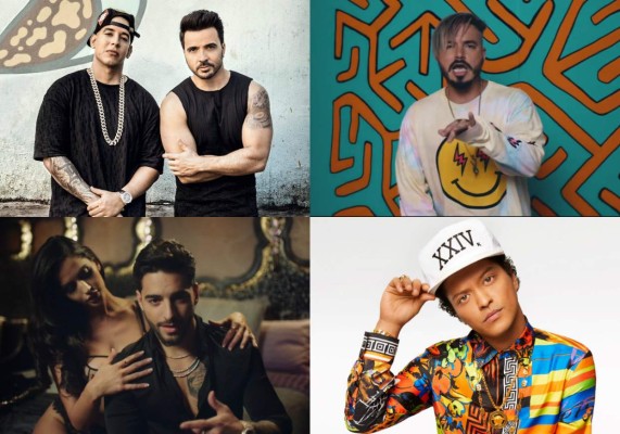 Latinos en top 10 de los más vistos en YouTube en 2017
