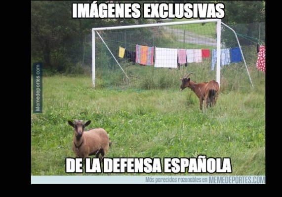 Los memes de la goleada de Holanda contra España.