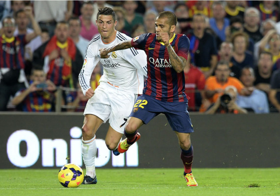 Video: El exquisito caño de Dani Alves a Cristiano