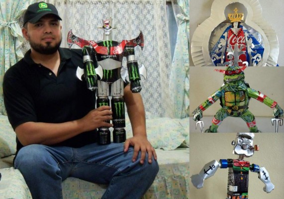 German, el genio que convierte las latas en grandes obras de arte