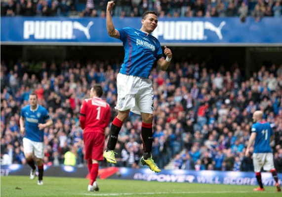 Arnold Peralta, gol y campeón en Escocia con el Rangers FC