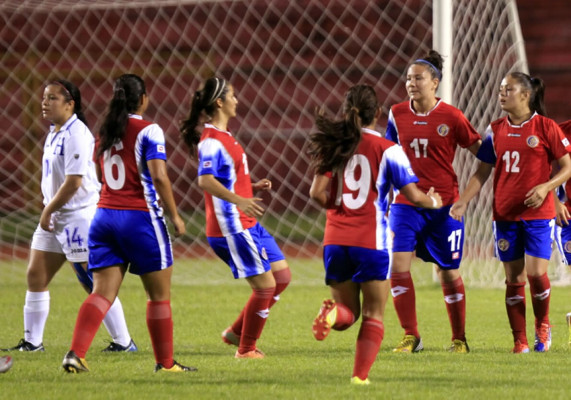 Honduras fue goleada por Costa Rica a nivel femenino