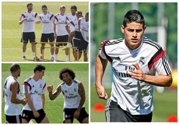 James Rodríguez en guerra de piernas con Cristiano Ronaldo