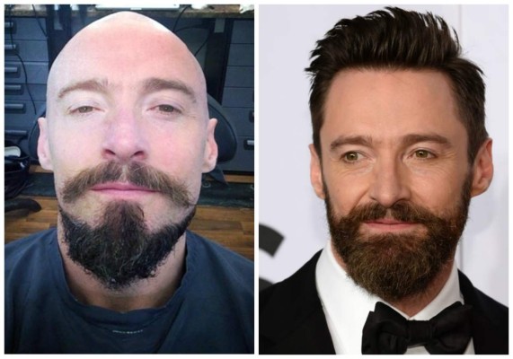 Hugh Jackman presume look de 'Barbanegra'