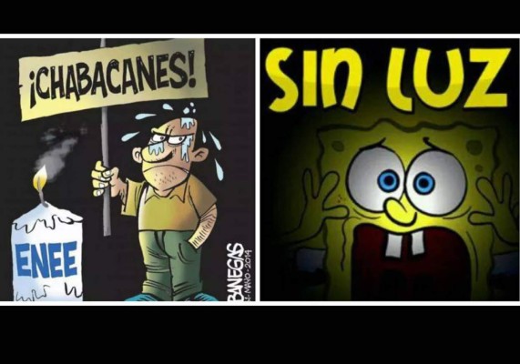 Entre memes y fotos hondureños repudian apagones de la Enee