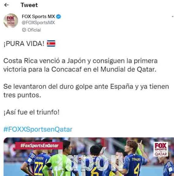 Fox Sports de México.