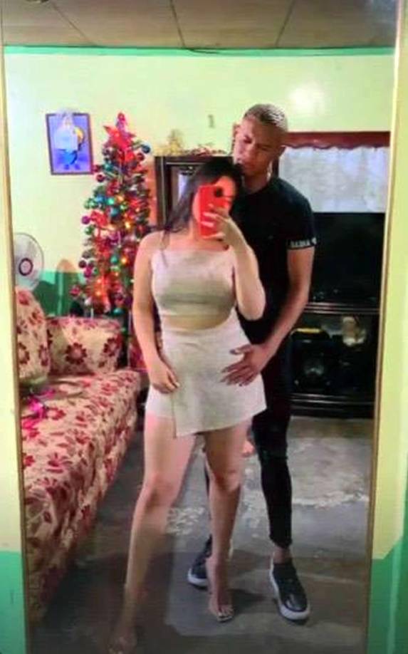 El mediocampista de Marathón, Kervin Arriaga, pasó la Navidad junto a su novia.