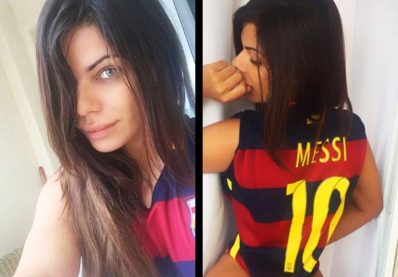 Miss Bum Bum cumplió candente promesa por el Barcelona