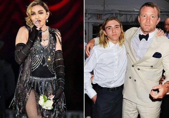 US singer Madonna (L) and her husband British director Guy Ritchie pose as they arrive to attend the screening of Nathan Rissman's film 'I Am Beacuse We Are' at the 61st Cannes International Film Festival on May 21, 2008 in Cannes, southern France. The May 14-25 festival winds up with the awards ceremony for the prestigious Palme d'Or, to be determined by a jury headed by Hollywood 'bad boy' Sean Penn. AFP PHOTO / ANNE-CHRISTINE POUJOULAT (Photo credit should read ANNE-CHRISTINE POUJOULAT/AFP/GettyImages)