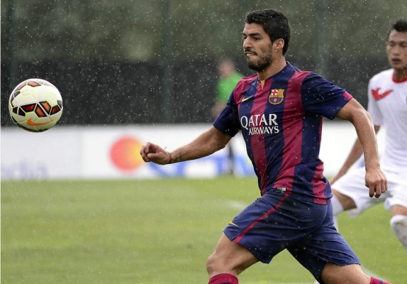 Suárez marca dos goles en un amistoso con el Barcelona B