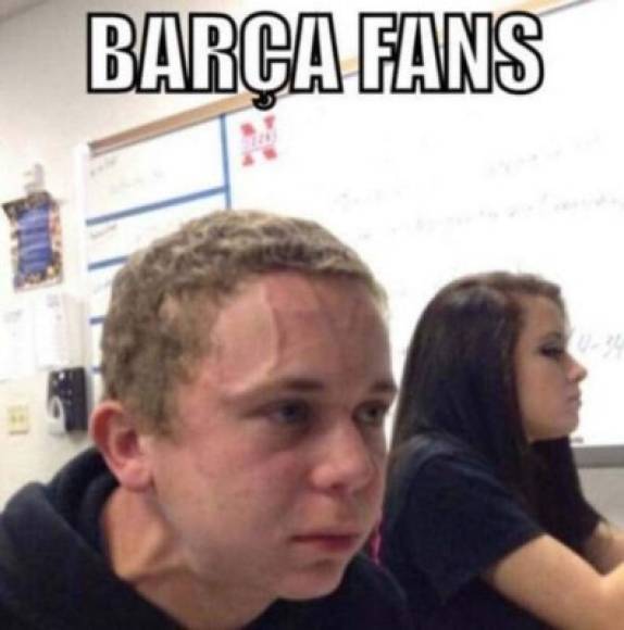 Aficionados del Barcelona han reaccionado con enfado .