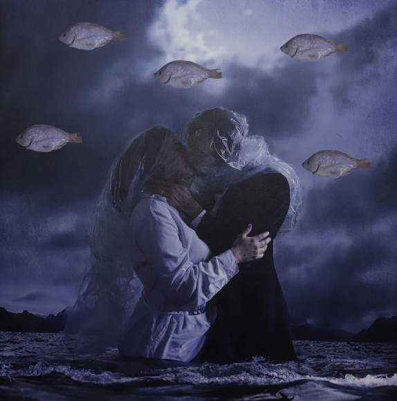 ”Los amantes bajo el agua”, fotografía conceptual y surrealista de Juan Funes.