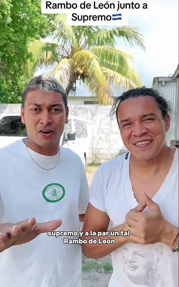 Rambo de León, ya retirado del fútbol hondureño, fue el invitado en uno de los videos del tiktoker hondureño, Soy Supremo.