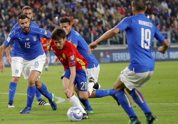 Italia le sacó el empate sobre el final a España