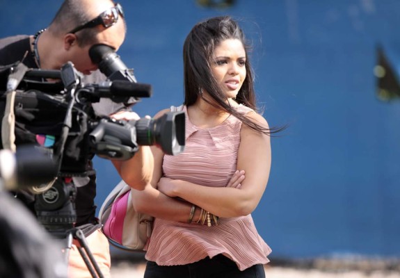 Periodista se robó miradas de los seleccionados hondureños