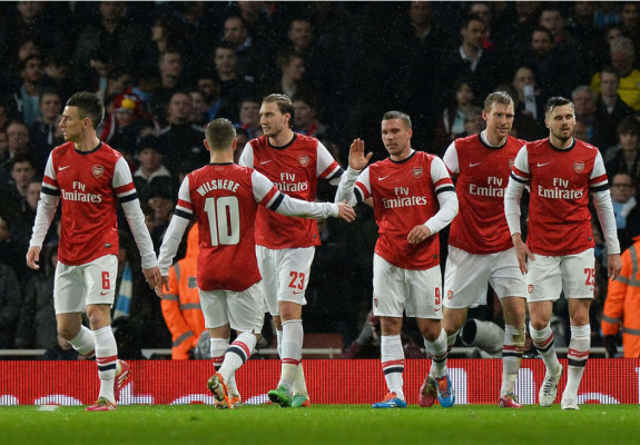 Arsenal golea y pasa a octavos de la FA Cup
