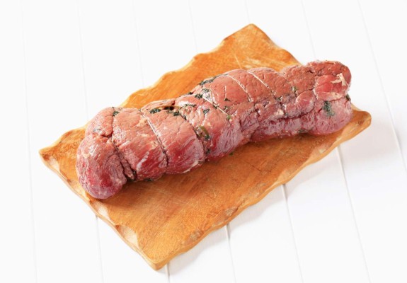 Lomo relleno de ciruela