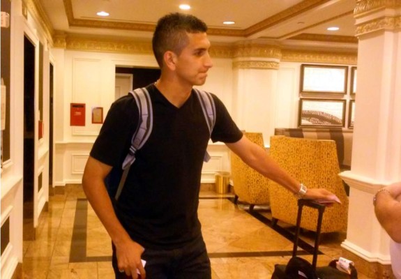 Johnny Leverón se unió a la concentración de Honduras