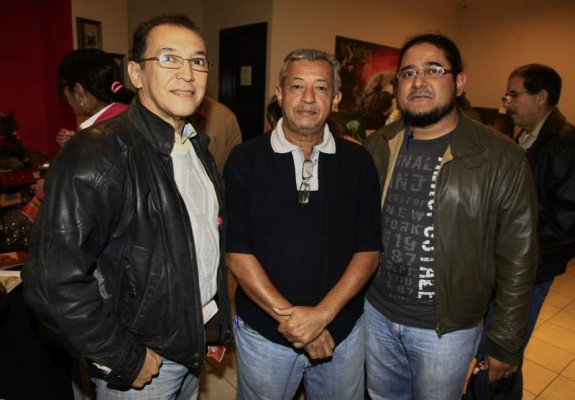 Jorge Coto, Julio Pineda y Murvin Andino