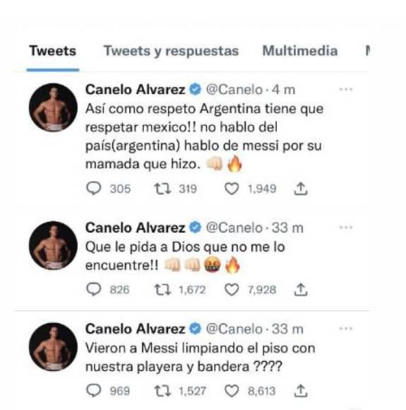 Canelo Álvarez amenazó a Lionel Messi por el supuesto gesto del argentino: “Que le pida a Dios que no me lo encuentre”, sentenció.